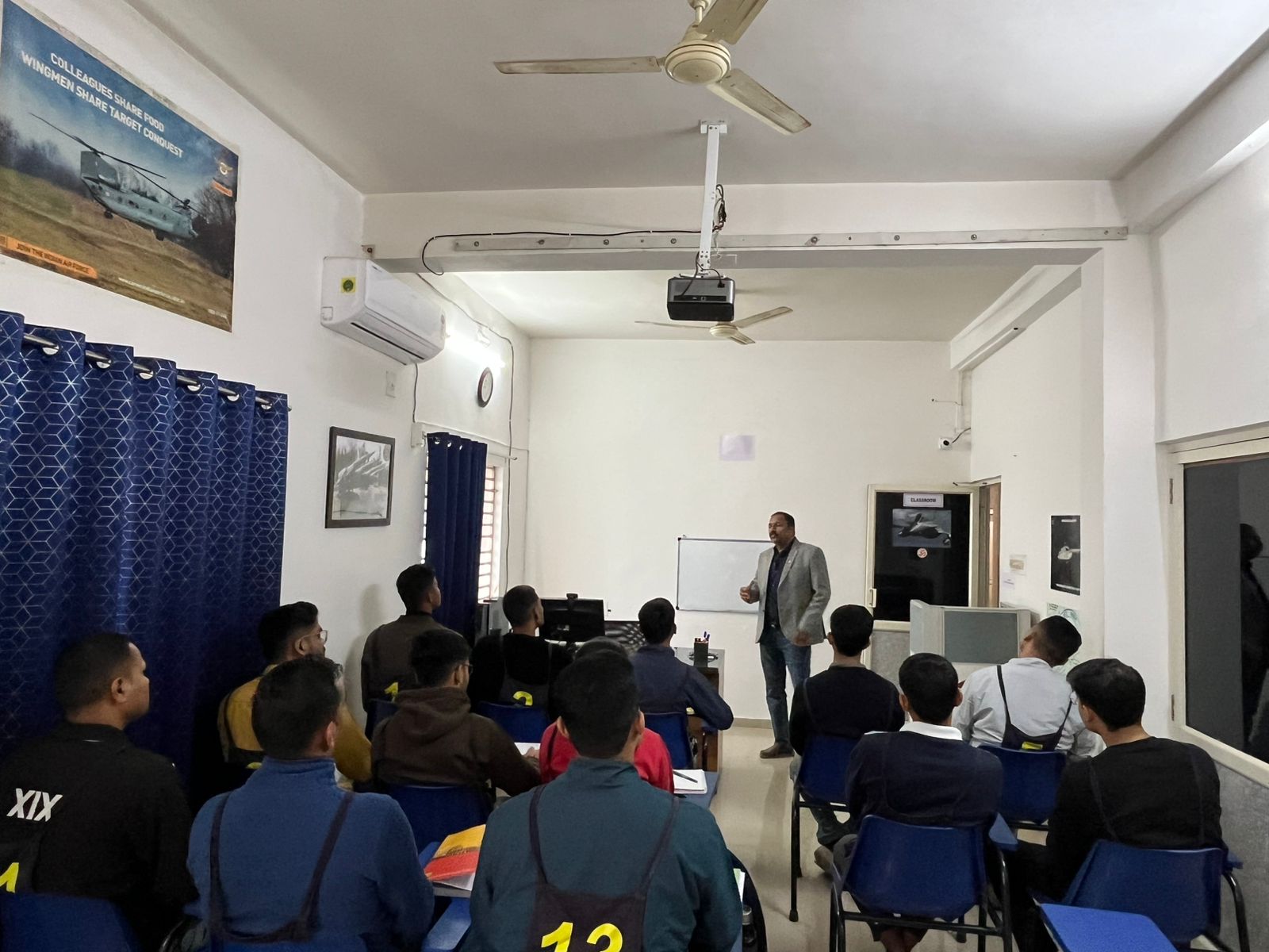 Students attending SSB interview preparation coaching class